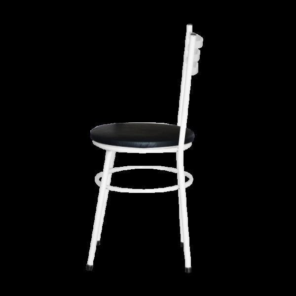 Kit 4 Cadeiras Epoxi Branca para Cozinha: Preto - 4