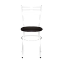 Ver imagem 2 de Kit 4 Cadeiras Epoxi Branca para Cozinha: Marrom