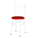 Ver imagem 4 de Kit 4 Cadeiras Epoxi Branca para Cozinha: Vermelho