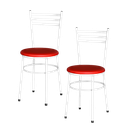 Ver imagem 7 de Kit 4 Cadeiras Epoxi Branca para Cozinha: Vermelho