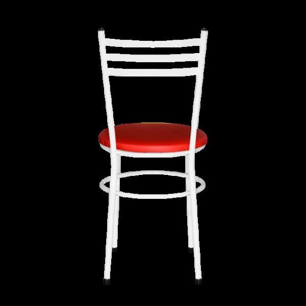 Kit 4 Cadeiras Epoxi Branca para Cozinha: Vermelho - 5