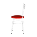 Ver imagem 5 de Kit 4 Cadeiras Epoxi Branca para Cozinha: Vermelho