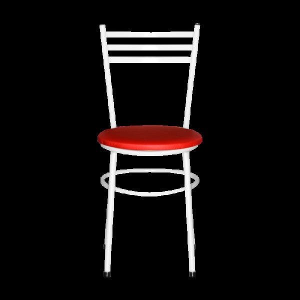 Kit 4 Cadeiras Epoxi Branca para Cozinha: Vermelho - 3