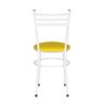 Kit 4 Cadeiras Epoxi Branca para Cozinha: Amarelo - 5