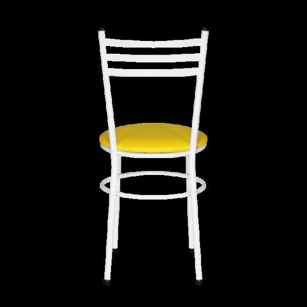Kit 4 Cadeiras Epoxi Branca para Cozinha: Amarelo - 5