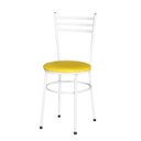 Ver imagem 2 de Kit 4 Cadeiras Epoxi Branca para Cozinha: Amarelo