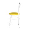 Kit 4 Cadeiras Epoxi Branca para Cozinha: Amarelo - 4