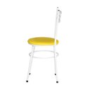 Ver imagem 4 de Kit 4 Cadeiras Epoxi Branca para Cozinha: Amarelo