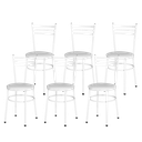 Ver mais imagens de Kit 4 Cadeiras Epoxi Branca para Cozinha: Branco