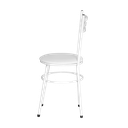 Ver imagem 3 de Kit 4 Cadeiras Epoxi Branca para Cozinha: Branco