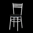 Ver imagem 2 de Kit 2 Cadeiras Epoxi Branca para Cozinha: Preto