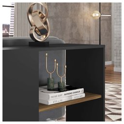 Mesa Lateral De Apoio Centro Decorativa Opala Preto Caemmun - 3