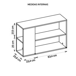 Mesa Lateral De Apoio Centro Decorativa Opala Preto Caemmun - 6