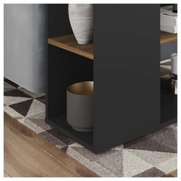 Mesa Lateral De Apoio Centro Decorativa Opala Preto Caemmun - 4