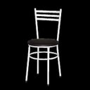 Ver imagem 2 de Kit 2 Cadeiras Epoxi Branca para Cozinha: Marrom