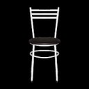 Ver imagem 3 de Kit 2 Cadeiras Epoxi Branca para Cozinha: Marrom