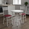 Kit 2 Cadeiras Epoxi Branca para Cozinha: Vermelho - 1