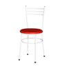 Kit 2 Cadeiras Epoxi Branca para Cozinha: Vermelho - 4