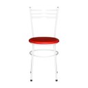 Ver imagem 3 de Kit 2 Cadeiras Epoxi Branca para Cozinha: Vermelho