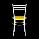 Ver imagem 5 de Kit 2 Cadeiras Epoxi Branca para Cozinha: Amarelo