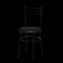 Ver imagem 2 de Kit 2 Cadeiras Epoxi Preta para Cozinha: Marrom