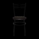 Ver imagem 3 de Kit 2 Cadeiras Epoxi Preta para Cozinha: Marrom