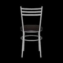 Ver imagem 4 de Kit 2 Cadeiras Epoxi Prata para Cozinha: Marrom