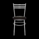 Ver imagem 2 de Kit 2 Cadeiras Epoxi Prata para Cozinha: Marrom