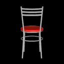 Ver imagem 4 de Kit 2 Cadeiras Epoxi Prata para Cozinha: Vermelho