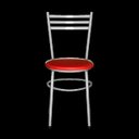 Ver imagem 2 de Kit 2 Cadeiras Epoxi Prata para Cozinha: Vermelho