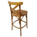 Ver imagem 4 de Kit 3 Banquetas Alta Bistro Maciça Gourmet Bancada Luxo