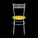 Ver imagem 2 de Kit 2 Cadeiras Epoxi Prata para Cozinha: Amarelo