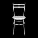 Ver imagem 2 de Kit 2 Cadeiras Epoxi Prata para Cozinha: Branco