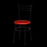 Cadeira Epoxi Preta para Cozinha: Vermelho - 2
