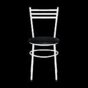 Ver imagem 3 de Cadeira Epoxi Branca para Cozinha: Preto