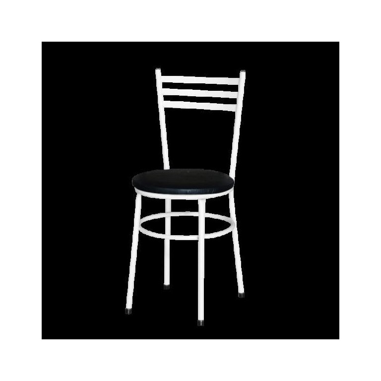 Cadeira Epoxi Branca para Cozinha: Preto