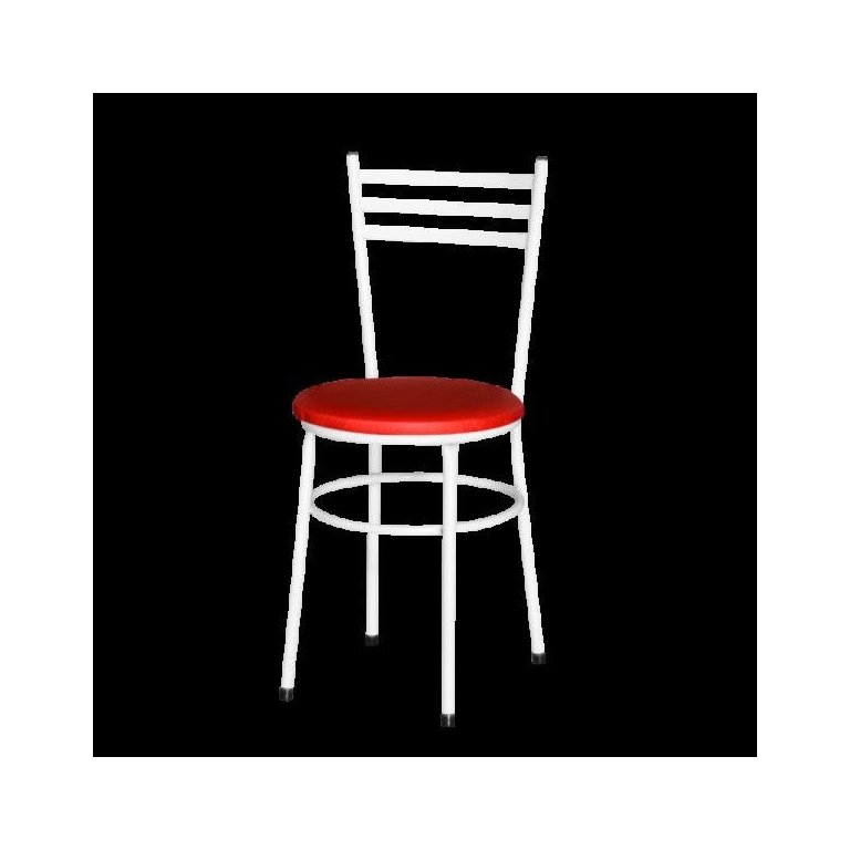 Cadeira Epoxi Branca para Cozinha: Vermelho