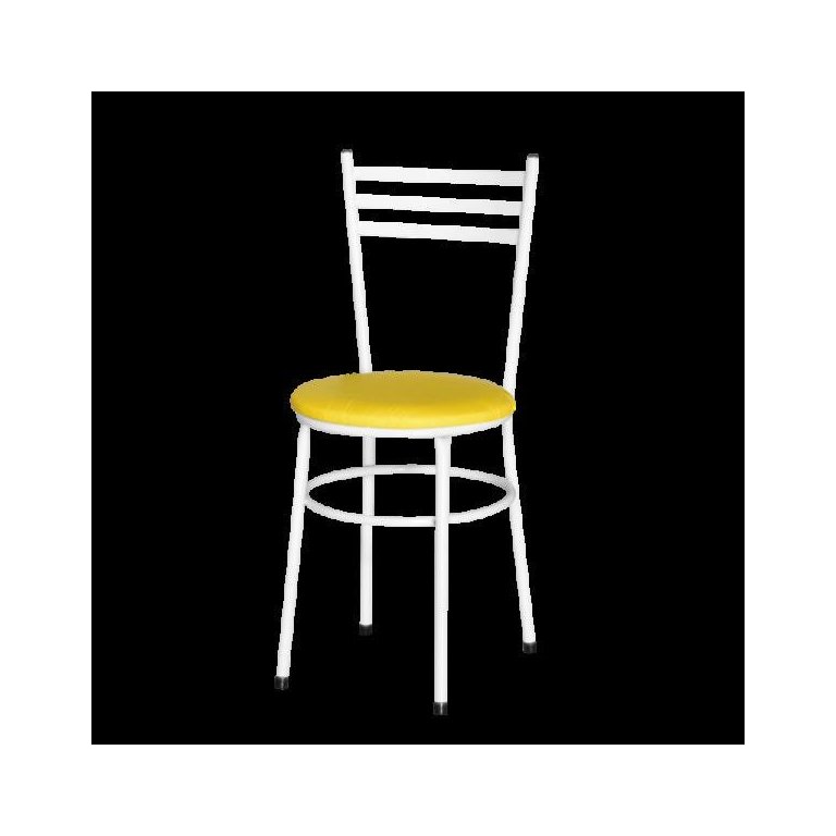 Cadeira Epoxi Branca para Cozinha: Amarelo