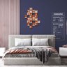 Geométrico Pele de Girafa - Quadros ou Placas Modulares com 24 Peças - 2