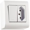 Ver imagem 4 de Caixa de Sobrepor com 1 Interruptor Simples 10 a 250 V e 1 Tomada 2p+t 10 a 250 V Lizflex