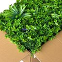 Ver imagem 5 de Painel Jardim Vertical Luxo Placa 4m² Verde Realista com Proteção Uv Áreas Externas e Internas