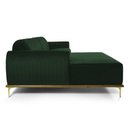 Ver imagem 6 de Sofá 3 Lugares Lisboa D07 com Chaise Esquerda 230cm Veludo Esmeralda - D’Rossi