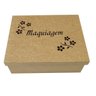 Caixa Maquiagem Flores Tampa de Sapato com Divisões - Madeira MDF - 1