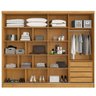Guarda Roupa Monterey com Portas de Correr 1 Espelho 100% Mdf – Mademarcs - 2