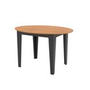 Ver imagem 1 de Mesa de Jantar Extensível 4 ou 6 Lugares 122/159cm 100% Mdf Tm70 Dalla Costa-freijó/preto Fosco