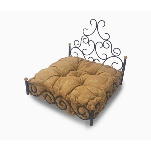 Caminha De Ferro Artesanal Para Pet's Médio Porte + Almofada