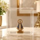 Ver imagem 1 de Quadro Caixa Acrílico Nossa Senhora Aparecida 3D 10x10x3,5cm - Box Luxo Religioso