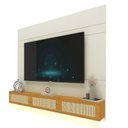 Ver imagem 2 de Estante Home para TV até 85 Polegadas com LED 100% MDF 217CMX217CM Luminare Native Off White