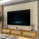 Ver mais imagens de Estante Home para TV até 85 Polegadas com LED 100% MDF 217CMX217CM Luminare Native Off White
