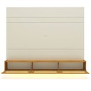Ver imagem 4 de Estante Home para TV até 85 Polegadas com LED 100% MDF 217CMX217CM Luminare Native Off White